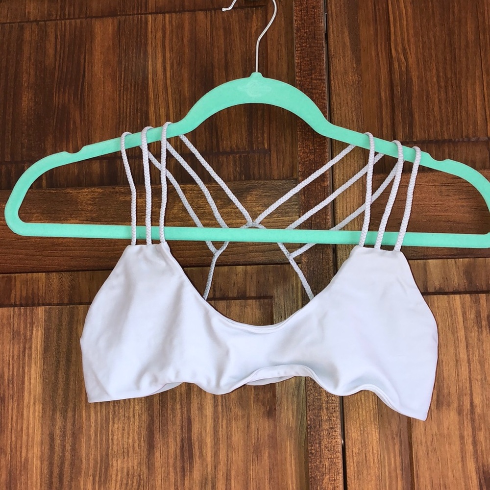Citrine swim bikini top